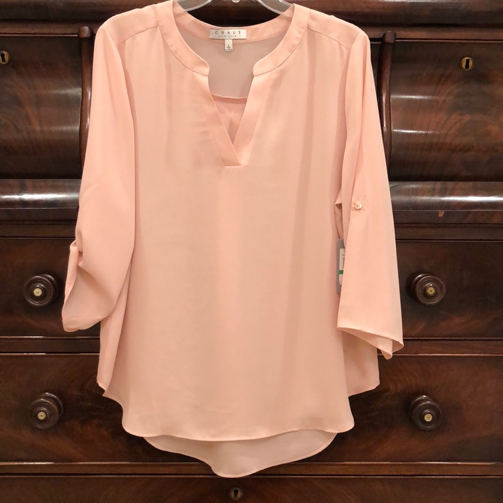Chaus brand blush colored new blouse